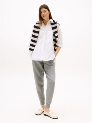 Relaxed-Fit Solid Sweatpant, Grey Heather