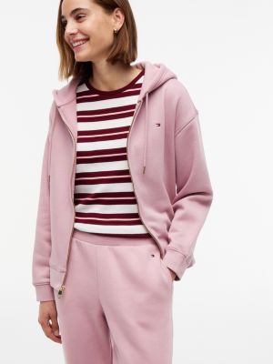 Женские брюки Tommy Hilfiger Relaxed Solid Jogger, цвет: Пудровый — фото 4