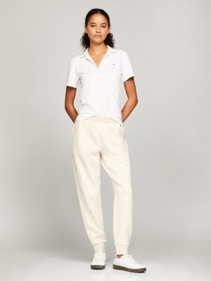 Relaxed Fit Solid Sweatpant, Beige Heather