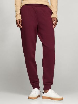 Relaxed Solid Sweatpant, Deep Rouge