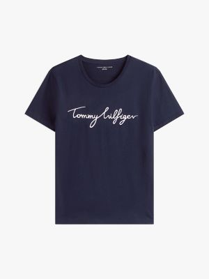 Embroidered Signature Crewneck T-Shirt | Tommy Hilfiger USA