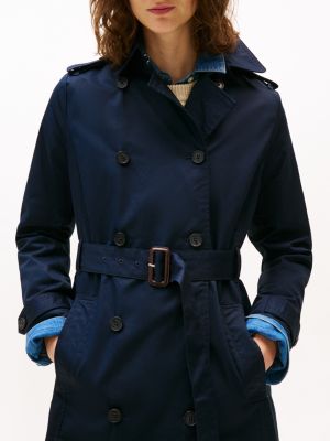 トレンチコート MIUMIU NAVY BLUE COTTON TRENCH COAT Trench coat Miu Miu Blue size 38 FR in Cotton - 49842911