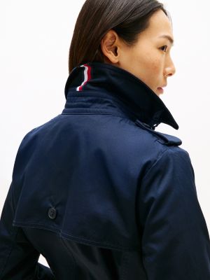 Женские куртки Tommy Hilfiger Double-Breasted Belted Trench Coat — фото 4