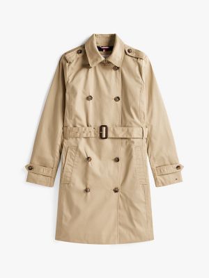 Double Breasted Belted Trench Coat