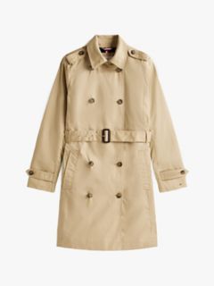 Double-Breasted Belted Trench Coat — Travertine 6