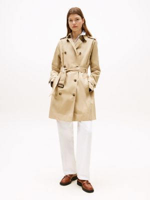 Double-Breasted Belted Trench Coat | Tommy Hilfiger