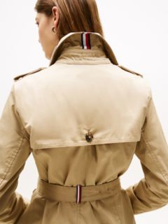 Double-Breasted Belted Trench Coat — Travertine 4
