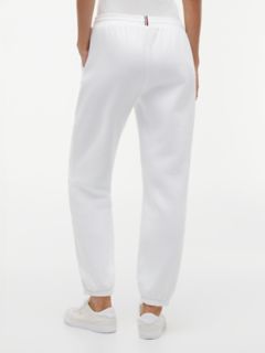 Embroidered Tommy Logo Sweatpant — Optic White 4
