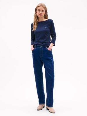 Boatneck T-Shirt, Navy