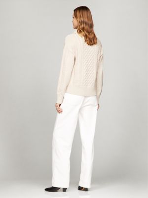 tone トーン 23AW FISHERMAN SWEATER L ラフィア