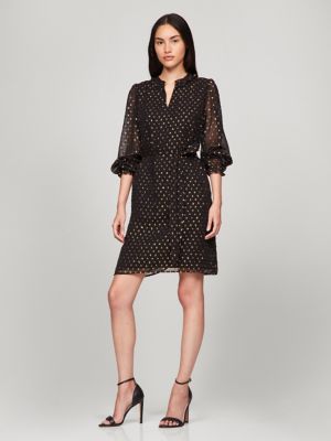 Robe chemisier a pois metalliques Tommy Hilfiger Canada