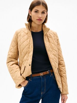 Quilted Riding Jacket, Classic Khaki