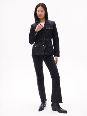 Waxed Utility Jacket, Black