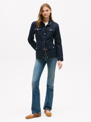 Waxed Utility Jacket, Navy