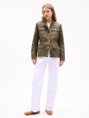 Waxed Utility Jacket, Army Green
