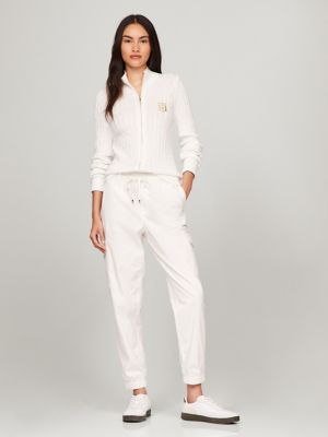 Mockneck Zip Cardigan, Milky Way