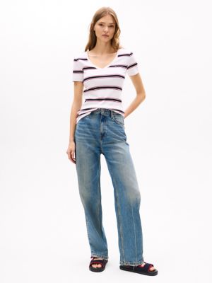 V-Neck Stripe Favorite T-Shirt | Tommy Hilfiger