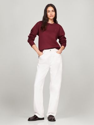 Classic Crewneck Sweatshirt, Deep Rouge