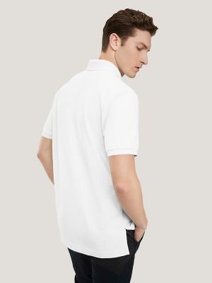 Classic Fit Pique Polo, Fresh White