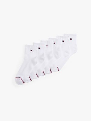 Quarter Top Socks 6-Pack, White