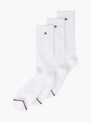 Athletic Crew Socks 3-Pack, White