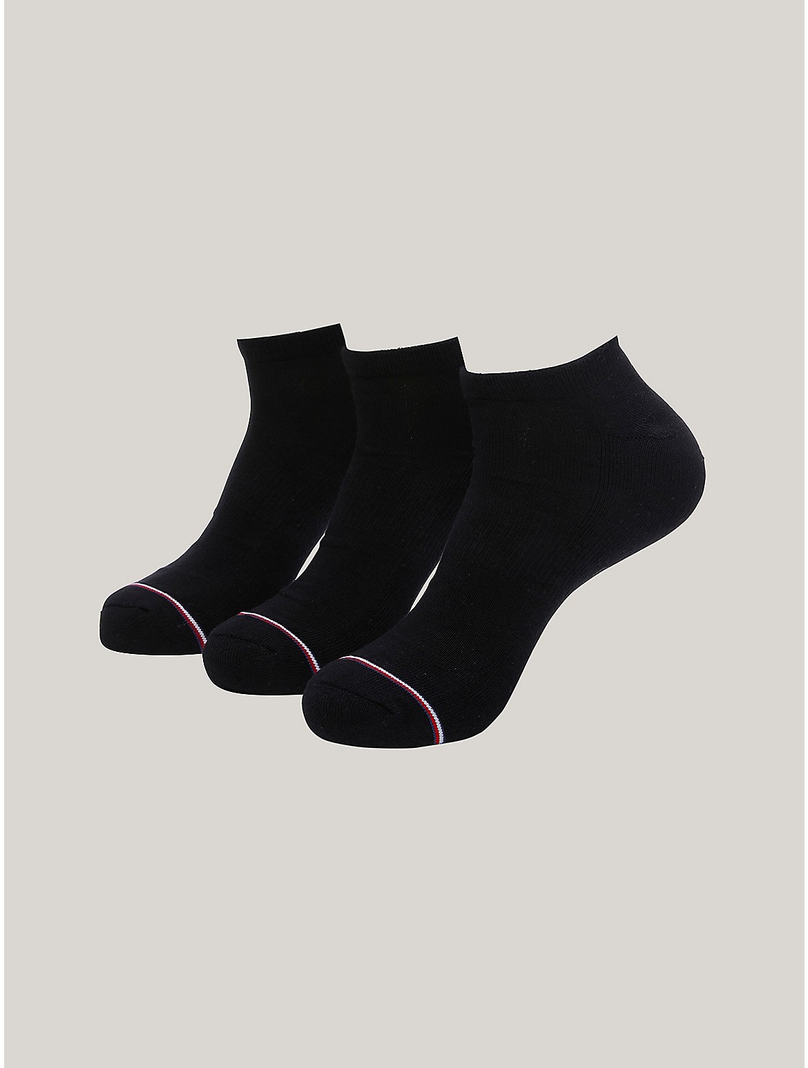 Tommy Hilfiger Men's Ankle Sock 3-Pack - Black