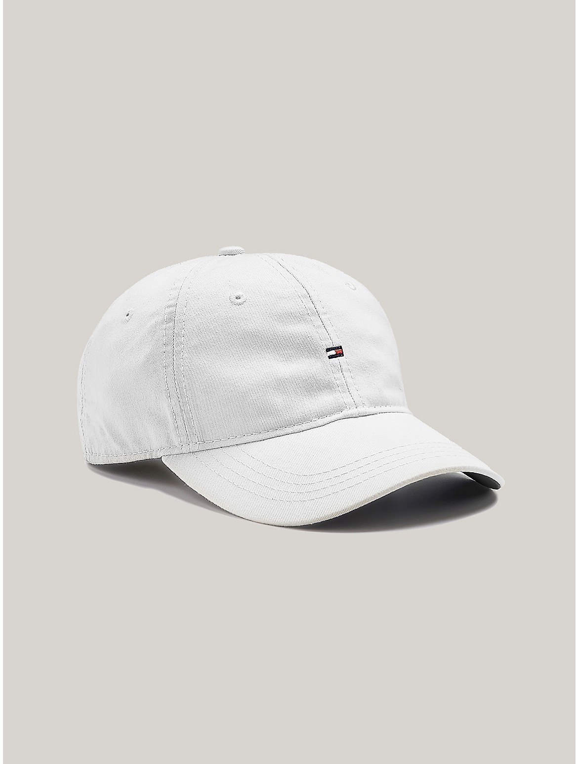 Tommy Hilfiger Flag Logo Cap In Classic White