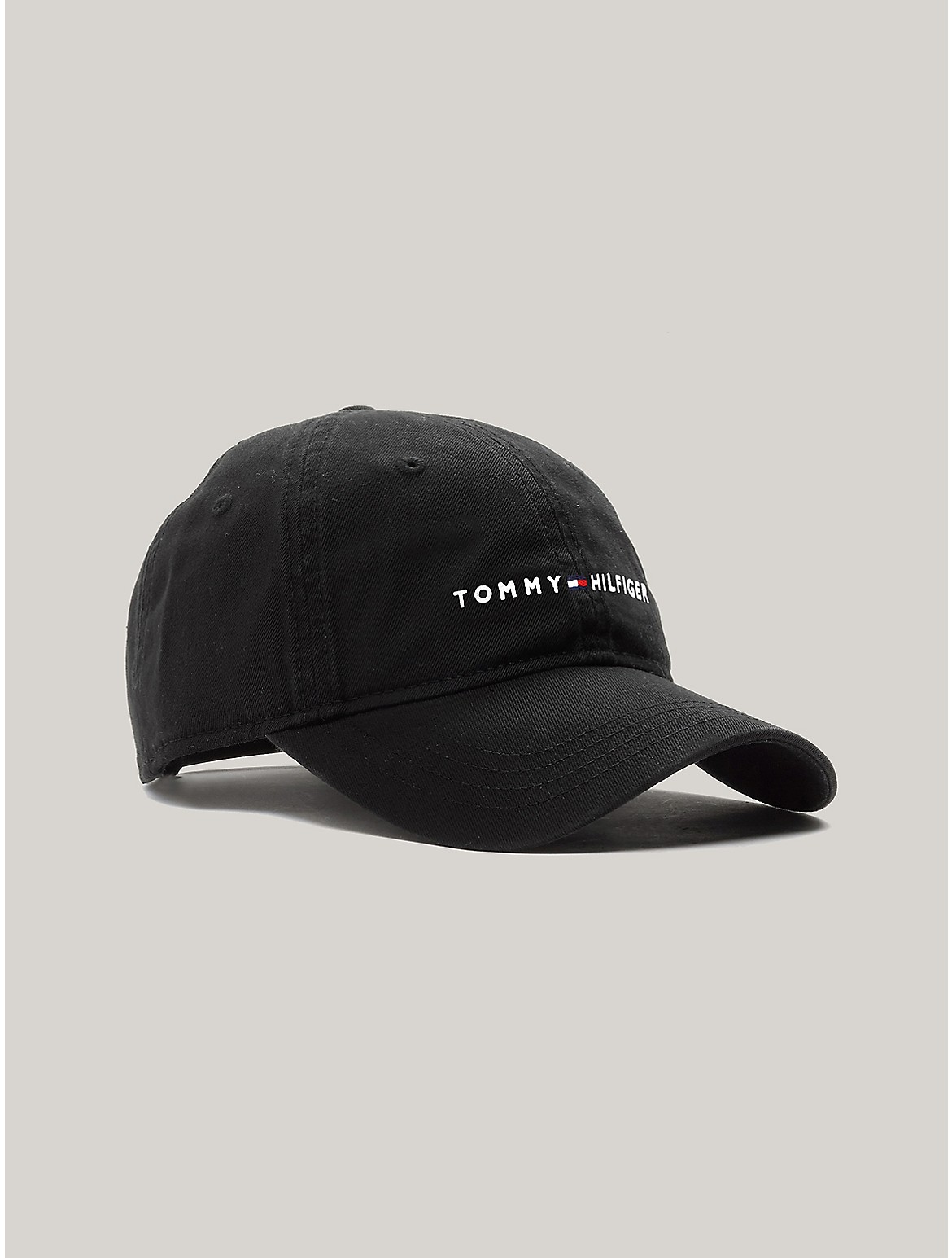 Tommy Hilfiger Men's Embroidered Tommy Logo Baseball Cap - Black