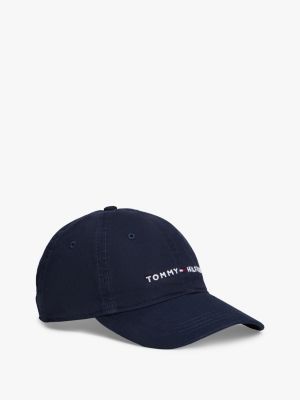 Embroidered Tommy Logo Baseball Cap, Sky Captain