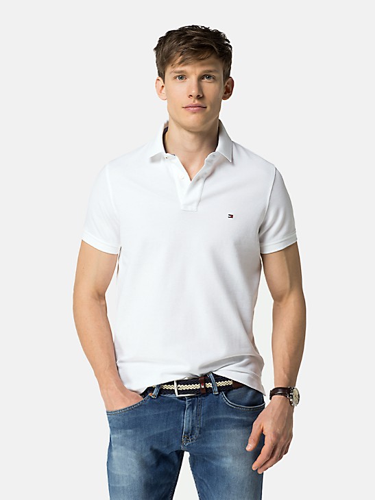 consenso compensar Nueve Slim Fit Solid Polo | Tommy Hilfiger