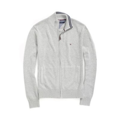 tommy hilfiger zip up cardigan