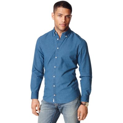 tommy hilfiger chambray shirt