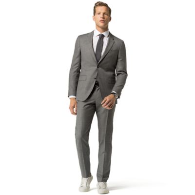 tommy hilfiger gray suit