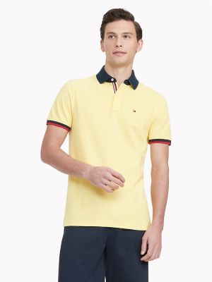 Regular Fit Tipped Polo, Goldfinch