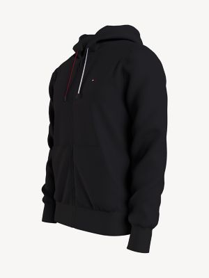 Essential Zip Hoodie, Black