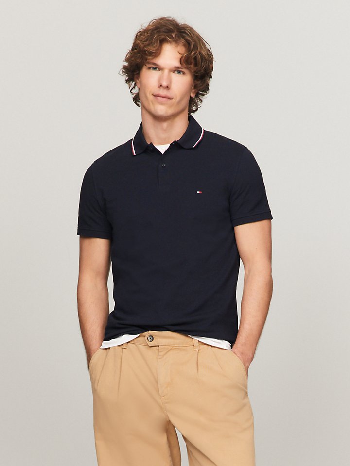 Regular Fit Tipped Polo | Hilfiger