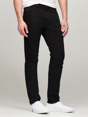 Slim Fit Essential Black Jean | Tommy Hilfiger USA