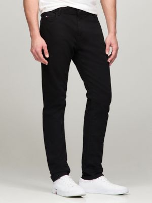 Slim Fit Essential Black Jean | Tommy 