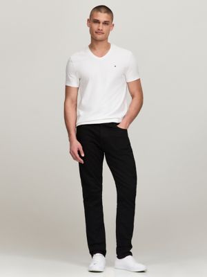 Slim Fit Essential Black Jean | Tommy 