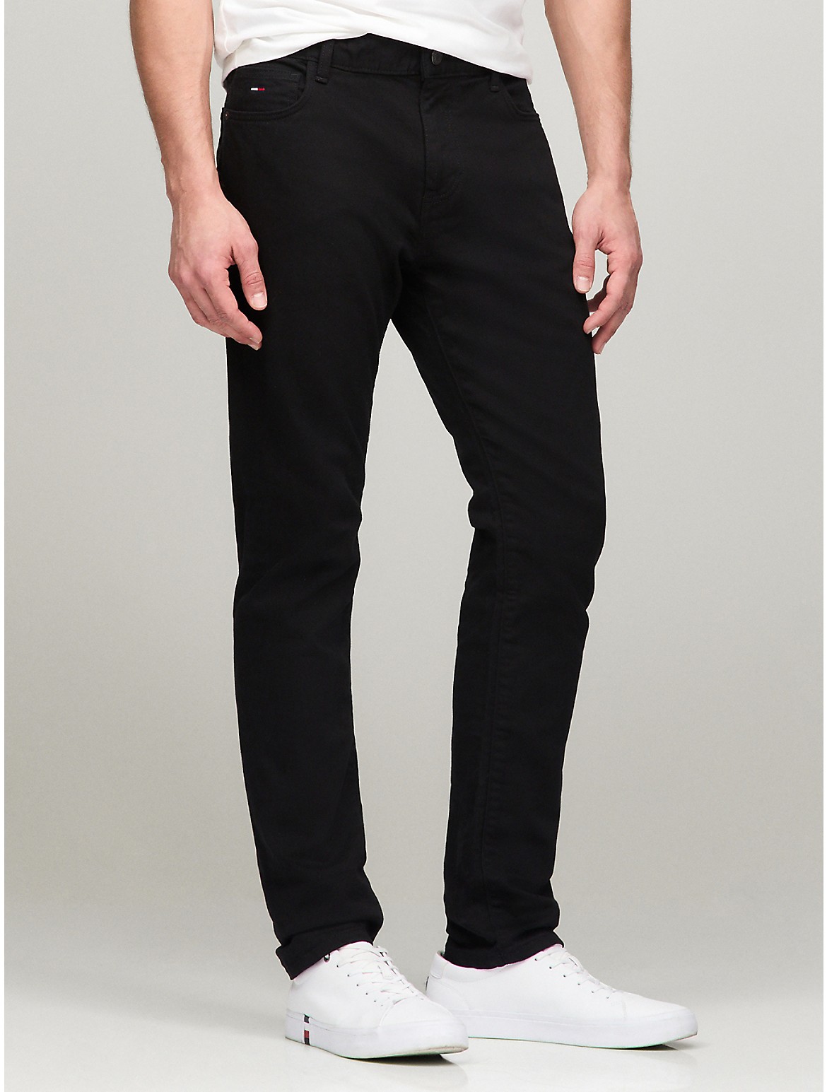 Tommy Hilfiger Men's Slim Fit Essential Black Jean