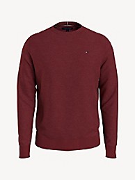 타미 힐피거 Tommy Hilfiger Essential Crewneck Sweater,REGATTA RED