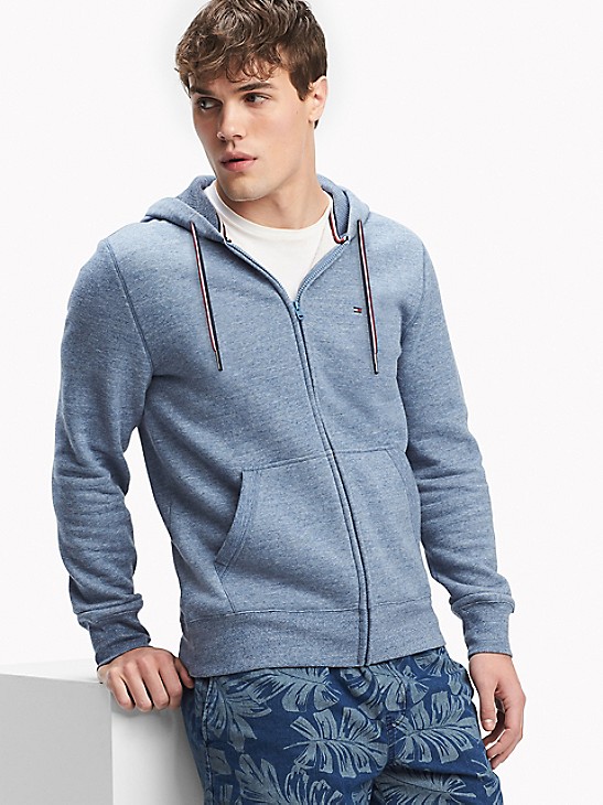 Tommy Hilfiger Boy's Essential Hooded Zip Through Sweater 