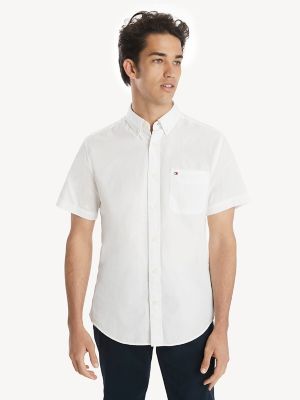 Regular Fit Essential Cotton Shirt, Optic White