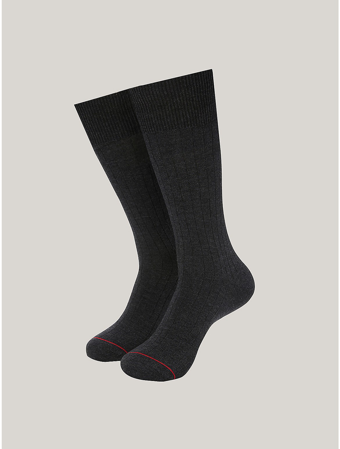 Tommy Hilfiger Trouser Sock 2pk In Charcoal Gray
