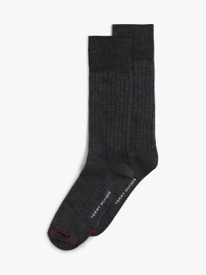 Trouser Sock 2-Pack, Charcoal Gray