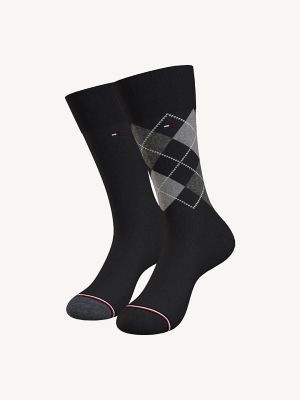 Tommy Hilfiger Men's Trouser Sock 2Pk Black -