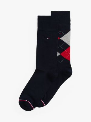 Paquet de 2 paires de chaussettes habillées, bleu marine