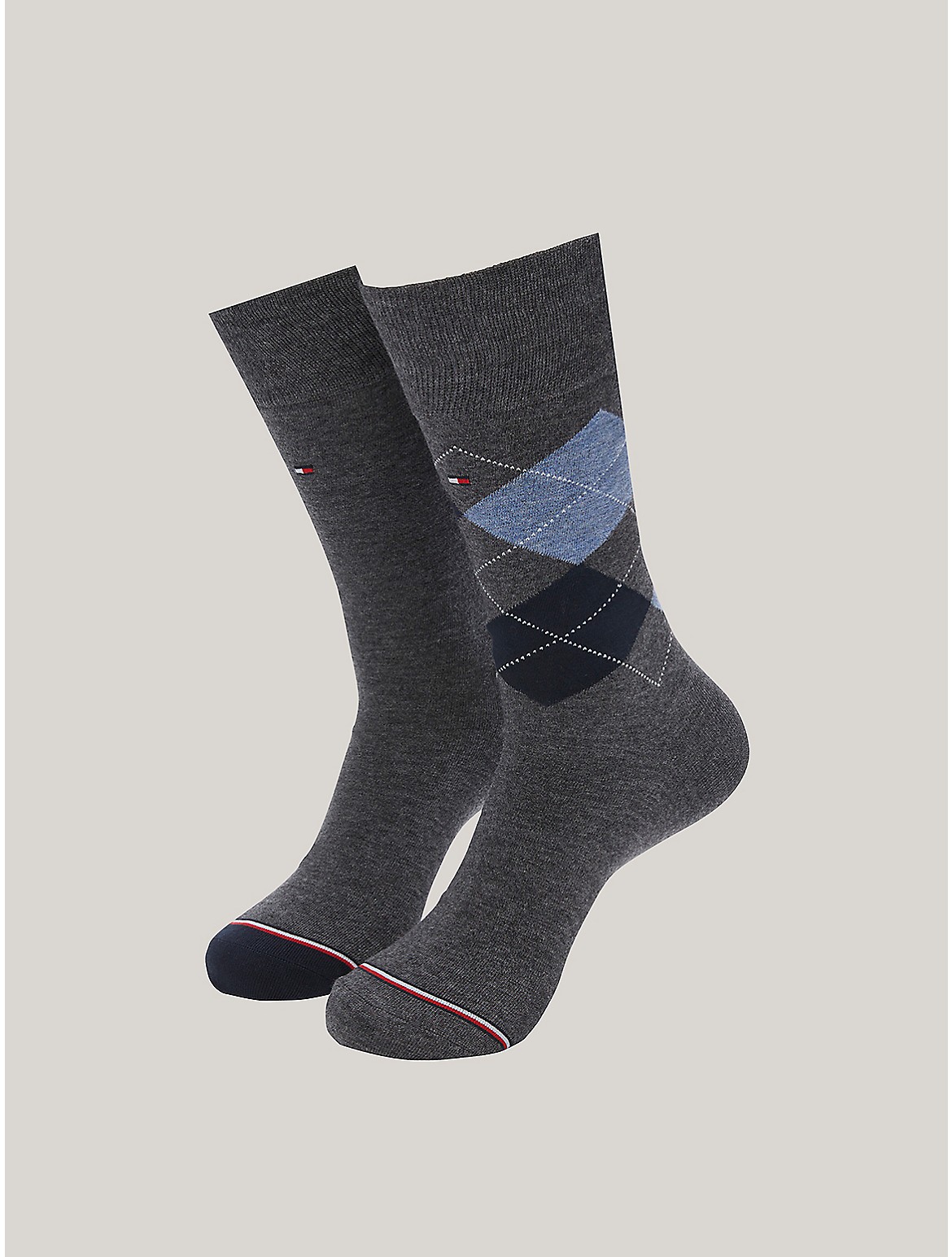 Tommy Hilfiger Trouser Sock 2pk In Dark Grey Heather