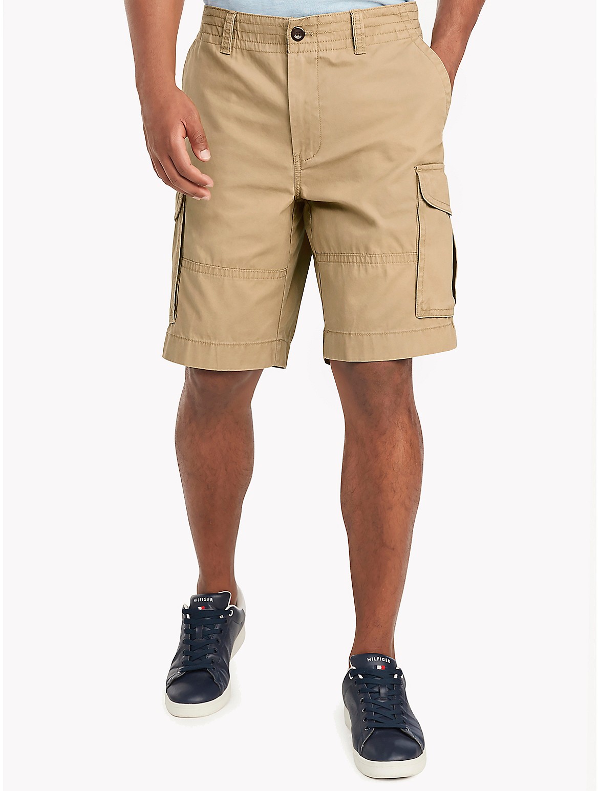 Tommy Hilfiger Men's Essential Solid Cargo Shorts In Chino