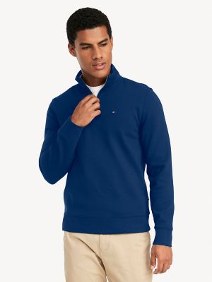 tommy hilfiger zip mock sweater